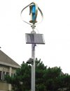 School VAWT solar and wind power