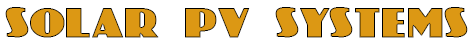 Solar PV Systems - Logo Gold